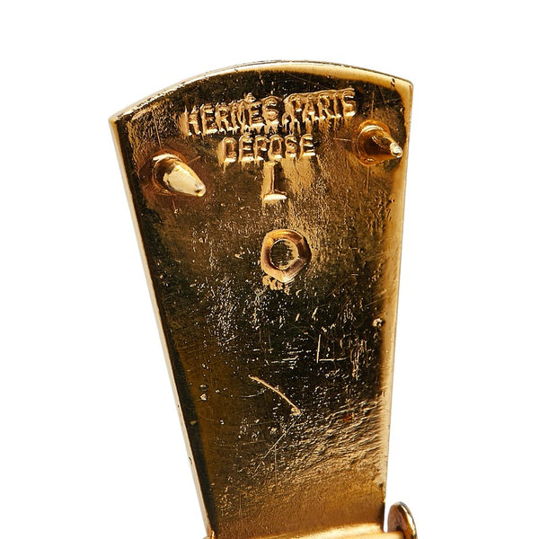 エルメス ブローチ ゴールド メッキ レディース HERMES 【中古】