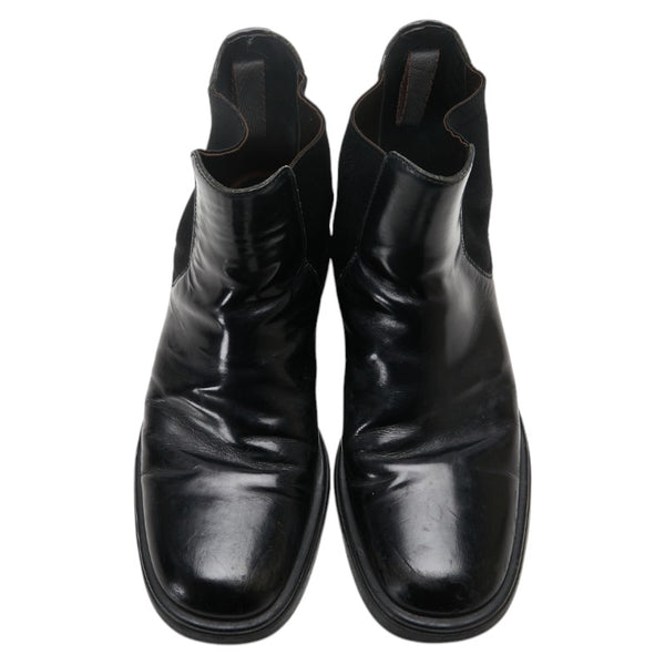 プラダ サイドゴアブーツ ブラック レザー メンズ PRADA 【中古】
