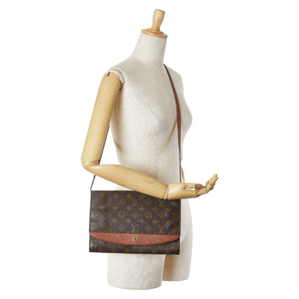ルイ ヴィトン モノグラム ボルドー 斜め掛け ショルダーバッグ M51797 ブラウン PVC レザー レディース LOUIS VUITTON 【中古】