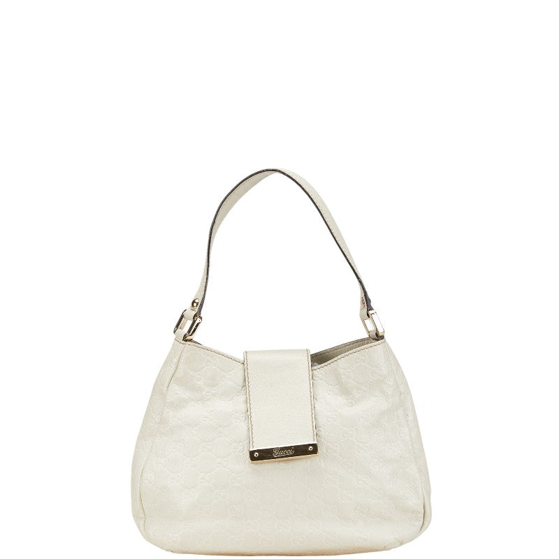 グッチ グッチシマ ワンショルダーバッグ 211934 ホワイト レザー レディース GUCCI 【中古】