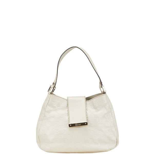 グッチ グッチシマ ワンショルダーバッグ 211934 ホワイト レザー レディース GUCCI 【中古】