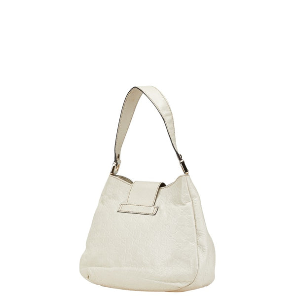 グッチ グッチシマ ワンショルダーバッグ 211934 ホワイト レザー レディース GUCCI 【中古】