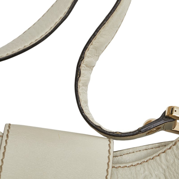 グッチ グッチシマ ワンショルダーバッグ 211934 ホワイト レザー レディース GUCCI 【中古】