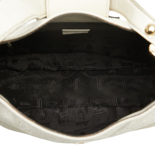 グッチ グッチシマ ワンショルダーバッグ 211934 ホワイト レザー レディース GUCCI 【中古】