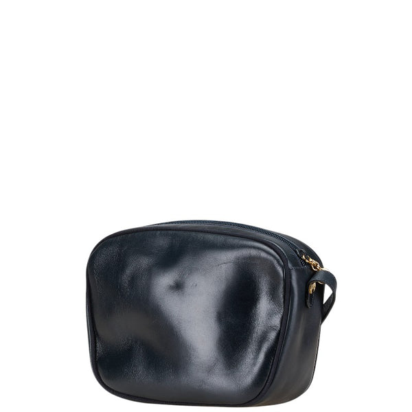 サルヴァトーレフェラガモ ヴァラ ショルダーバッグ ネイビー ゴールド レディース Salvatore Ferragamo 【中古】