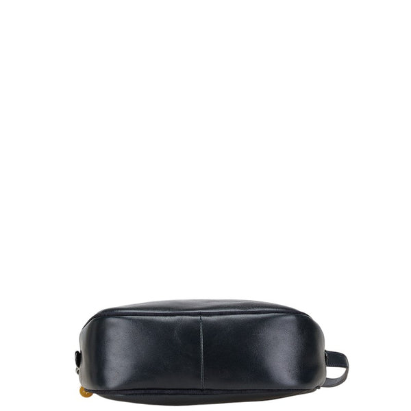 サルヴァトーレフェラガモ ヴァラ ショルダーバッグ ネイビー ゴールド レディース Salvatore Ferragamo 【中古】