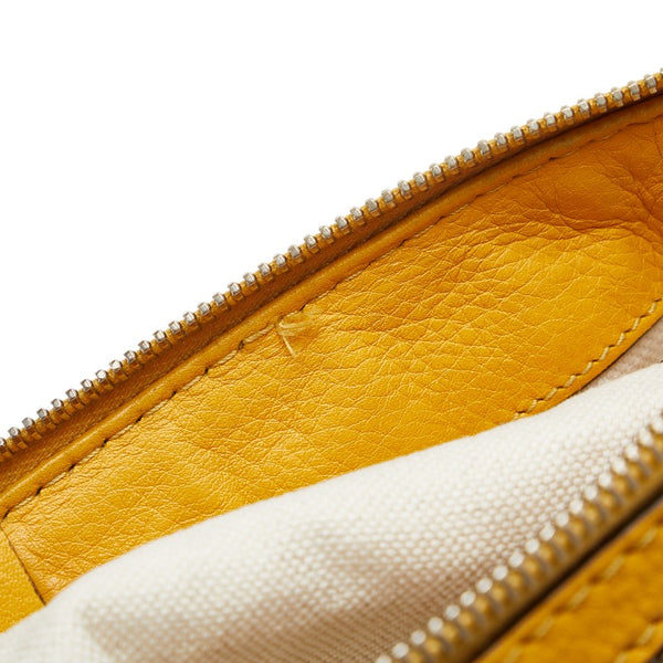 グッチ GGキャンバス ベラ バンブー ハンドバッグ ショルダーバッグ 2WAY 282300 ベージュ イエロー キャンバス レザー レディース GUCCI 【中古】