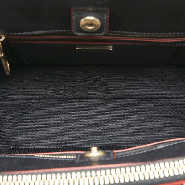 プラダ サフィアーノ ハンドバッグ ショルダーバッグ 2WAY レッド ブラック レザー レディース PRADA 【中古】