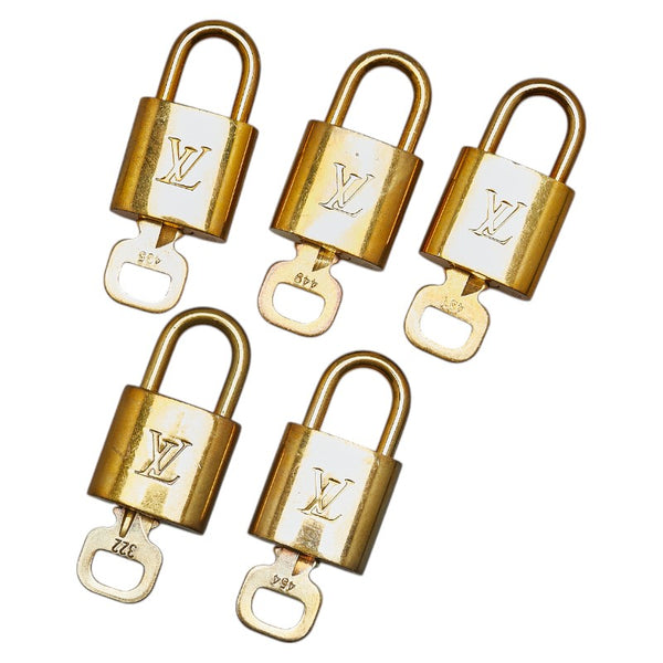 ルイ ヴィトン パドロック 南京錠 5点セット ゴールド メッキ レディース LOUIS VUITTON 【中古】