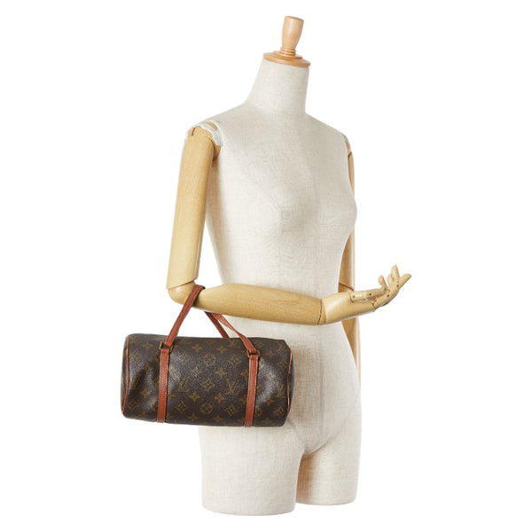 ルイ ヴィトン モノグラム パピヨン26 ハンドバッグ M51366 ブラウン PVC レザー レディース LOUIS VUITTON 【中古】