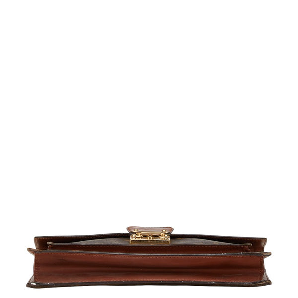 ルイ ヴィトン モノグラム モンソー28 ハンドバッグ ショルダーバッグ 2WAY M51185 ブラウン PVC レザー レディース LOUIS VUITTON 【中古】