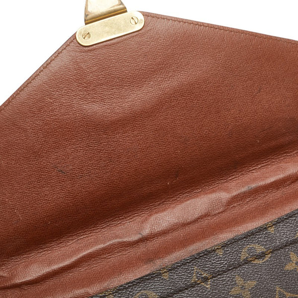 ルイ ヴィトン モノグラム モンソー28 ハンドバッグ ショルダーバッグ 2WAY M51185 ブラウン PVC レザー レディース LOUIS VUITTON 【中古】