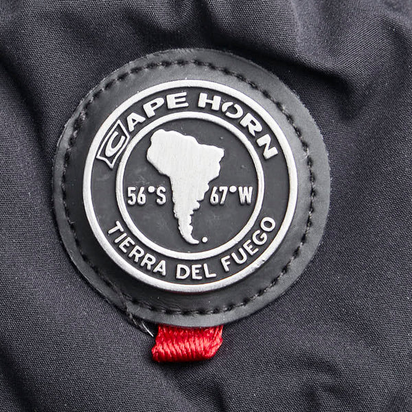 CAPE HORN ダウンコート ダウンジャケット サイズ：44 ブラック ナイロン ポリウレタン ダウン90％/フェザー10％ レディース 【中古】