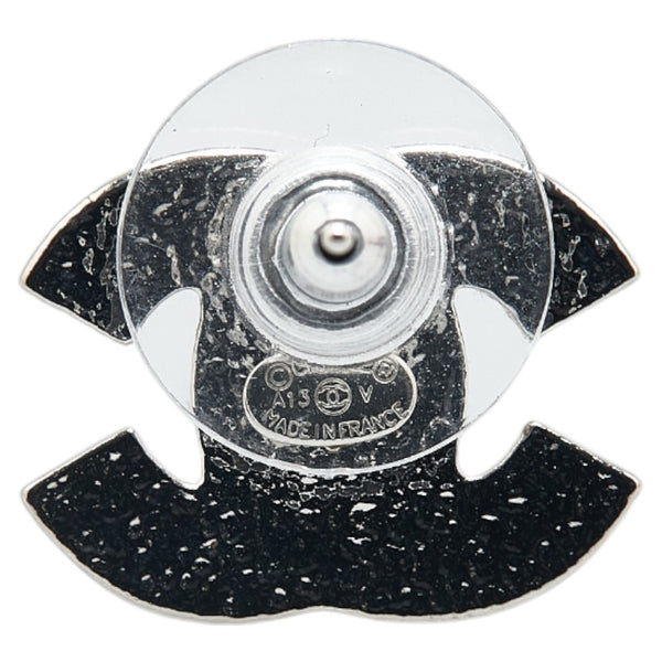 シャネル ココマーク ラインストーン ピアス 1個 シルバー メタル レディース CHANEL 【中古】