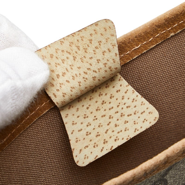 グッチ GGプラス オールドグッチ シェリーライン ハンドバッグ トートバッグ ブラウン PVC レザー レディース GUCCI 【中古】