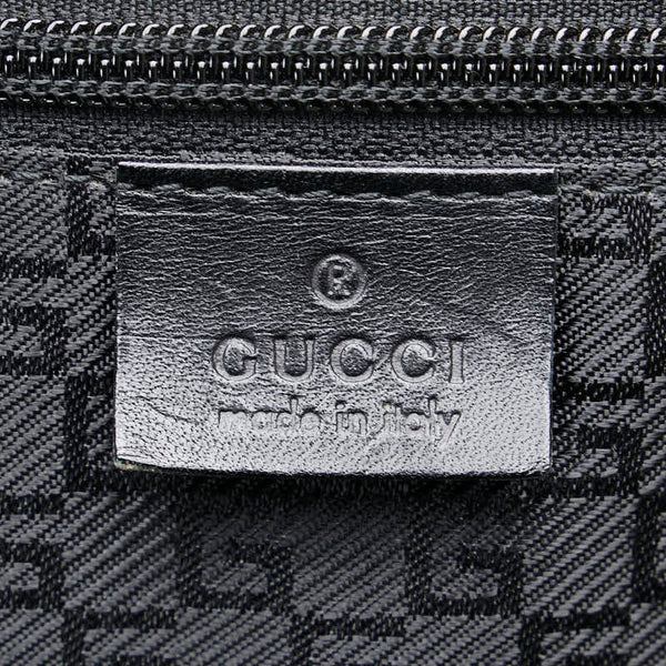 グッチ ボストンバッグ トラベルバッグ 旅行用バッグ 002689 ブラック キャンバス レザー レディース GUCCI 【中古】