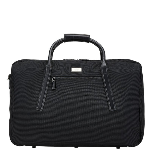 グッチ ボストンバッグ トラベルバッグ 旅行用バッグ 002689 ブラック キャンバス レザー レディース GUCCI 【中古】