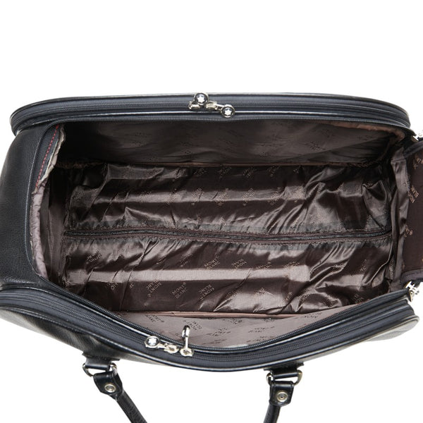モンブラン ボストンバッグ キャリーバッグ ブラック レザー レディース MONTBLANC 【中古】