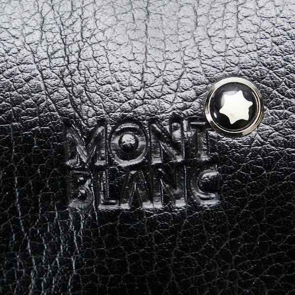 モンブラン ボストンバッグ キャリーバッグ ブラック レザー レディース MONTBLANC 【中古】
