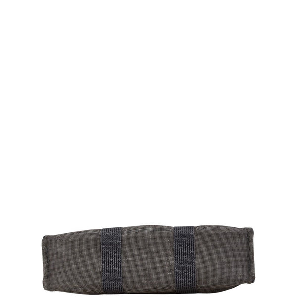 エルメス エールライン トートMM トートバッグ ハンドバッグ グレー キャンバス レディース HERMES 【中古】