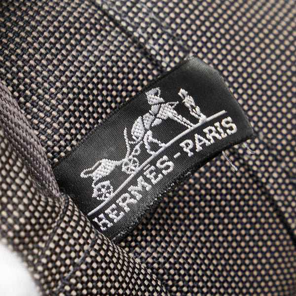 エルメス エールライン トートMM トートバッグ ハンドバッグ グレー キャンバス レディース HERMES 【中古】