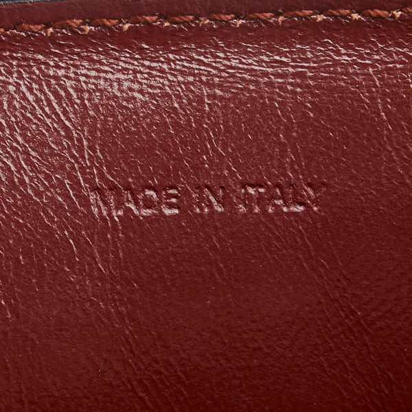 カルティエ マストライン ビジネスバッグ ブリーフケース ボルドー ワインレッド レザー レディース CARTIER 【中古】