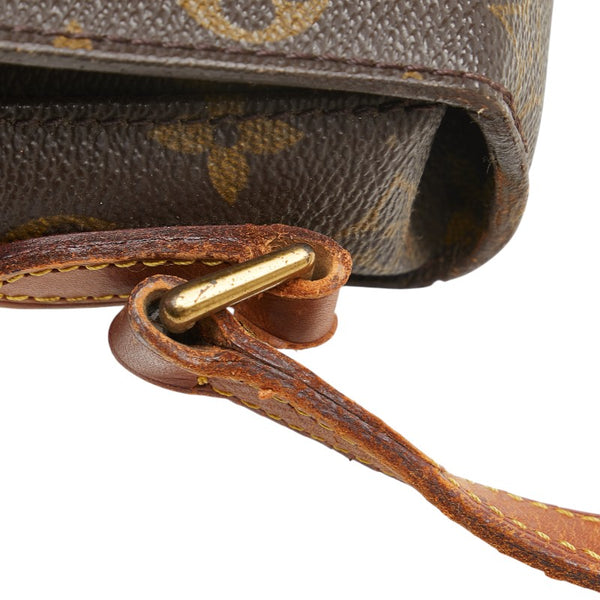 ルイ ヴィトン モノグラム ミニ サンクルー ショルダーバッグ M51244 ブラウン PVC レザー レディース LOUIS VUITTON 【中古】