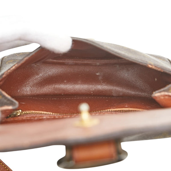 ルイ ヴィトン モノグラム ミニ サンクルー ショルダーバッグ M51244 ブラウン PVC レザー レディース LOUIS VUITTON 【中古】