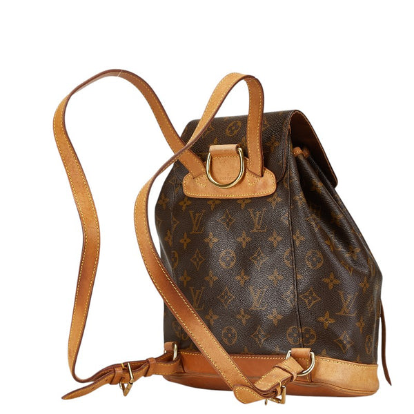 ルイ ヴィトン モノグラム モンスリMM リュック バックパック M51136 ブラウン PVC レザー レディース LOUIS VUITTON 【中古】