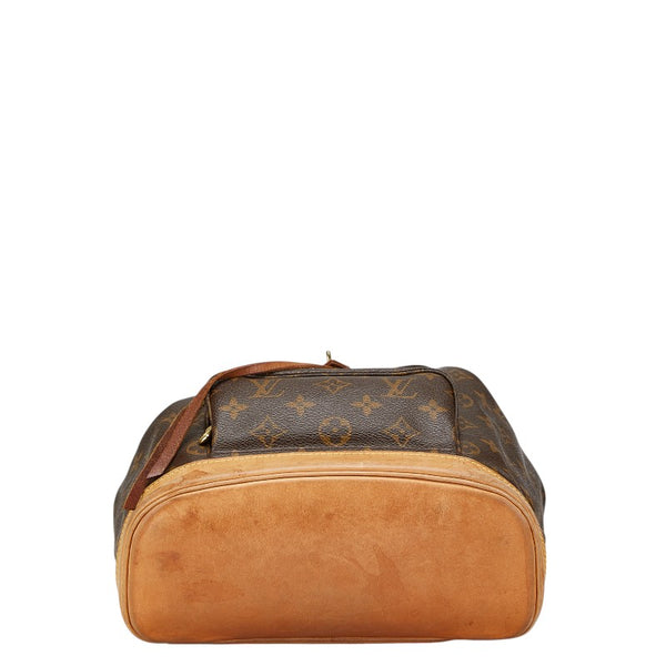 ルイ ヴィトン モノグラム モンスリMM リュック バックパック M51136 ブラウン PVC レザー レディース LOUIS VUITTON 【中古】
