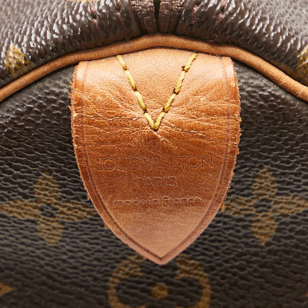 ルイ ヴィトン モノグラム スピーディ35 ハンドバッグ ボストンバッグ M41524 ブラウン PVC レザー レディース LOUIS VUITTON 【中古】