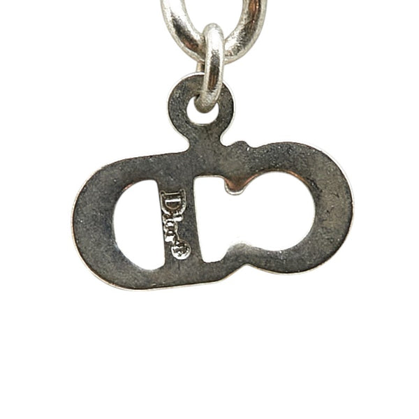 ディオール ロゴプレート ネックレス シルバー メタル レディース Dior 【中古】