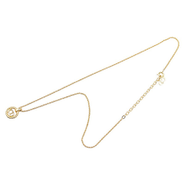 ディオール CDロゴ ネックレス ゴールド メッキ レディース Dior 【中古】