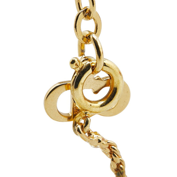 ディオール CDロゴ ネックレス ゴールド メッキ レディース Dior 【中古】