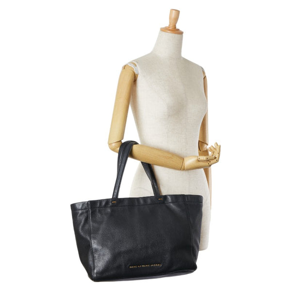 マークジェイコブス トートバッグ ショルダーバッグ ブラック レザー レディース MARC JACOBS 【中古】