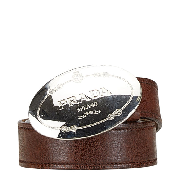 プラダ ベルト サイズ：90/36 ブラウン レザー メンズ PRADA 【中古】