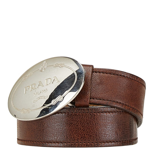 プラダ ベルト サイズ：90/36 ブラウン レザー メンズ PRADA 【中古】