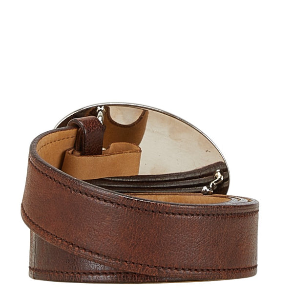プラダ ベルト サイズ：90/36 ブラウン レザー メンズ PRADA 【中古】