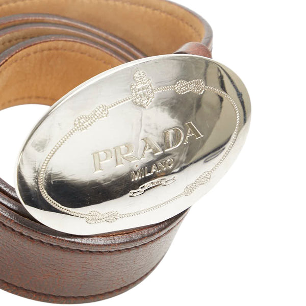 プラダ ベルト サイズ：90/36 ブラウン レザー メンズ PRADA 【中古】