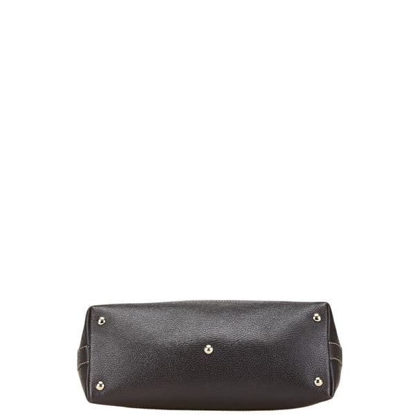 グッチ GGクリスタル ワンショルダーバッグ ハンドバッグ 336650 ブラウン PVC レザー レディース GUCCI 【中古】