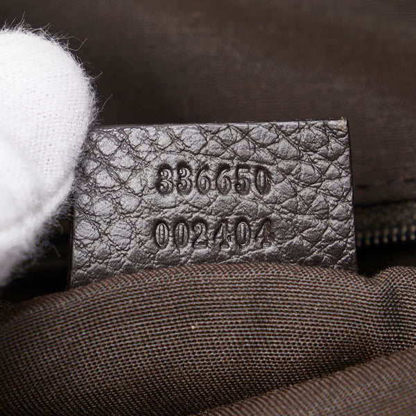 グッチ GGクリスタル ワンショルダーバッグ ハンドバッグ 336650 ブラウン PVC レザー レディース GUCCI 【中古】