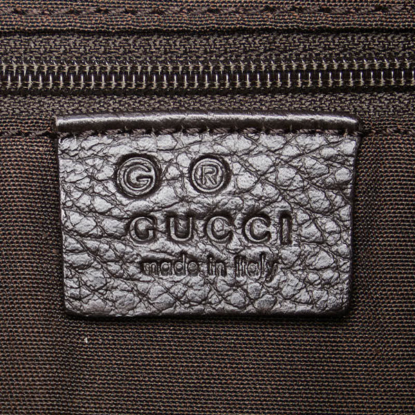 グッチ GGクリスタル ワンショルダーバッグ ハンドバッグ 336650 ブラウン PVC レザー レディース GUCCI 【中古】