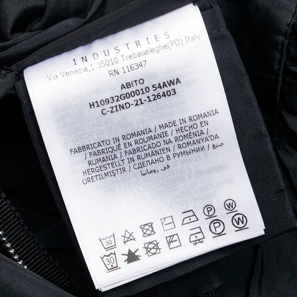 モンクレール ABITO ワンピース サイズ：38 ブラック ポリエステル レディース MONCLER 【中古】
