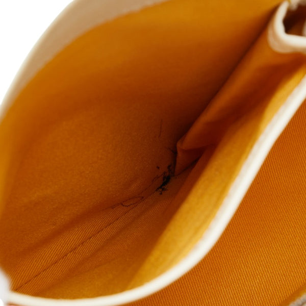 ゴヤール ベルヴェデールMM ショルダーバッグ ホワイト PVC レザー レディース GOYARD 【中古】