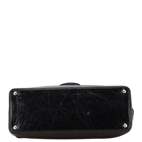 シャネル マトラッセ ココマーク チェーン ショルダーバッグ ブラック ラムスキン レディース CHANEL 【中古】