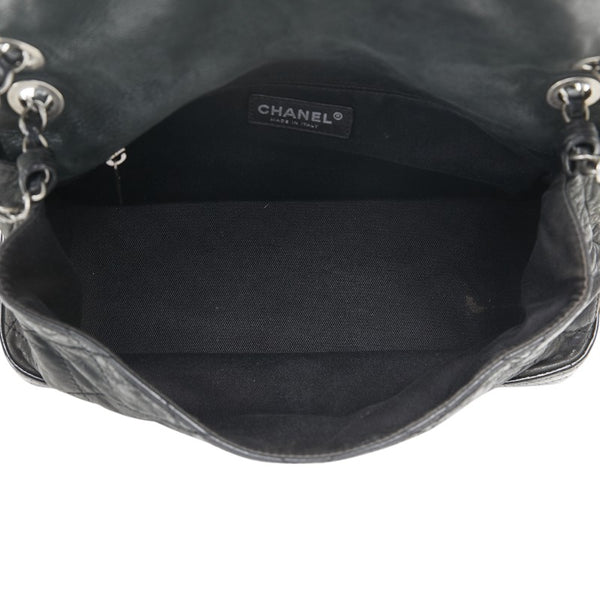 シャネル マトラッセ ココマーク チェーン ショルダーバッグ ブラック ラムスキン レディース CHANEL 【中古】