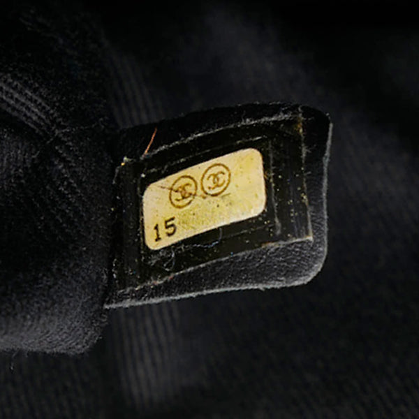 シャネル マトラッセ ココマーク チェーン ショルダーバッグ ブラック ラムスキン レディース CHANEL 【中古】