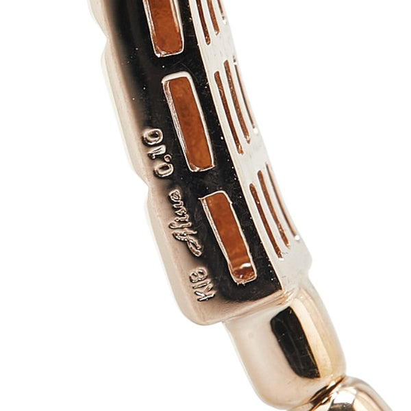 K18PG ピンクゴールド ダイヤ0.10ct ブレスレット レディース 【中古】