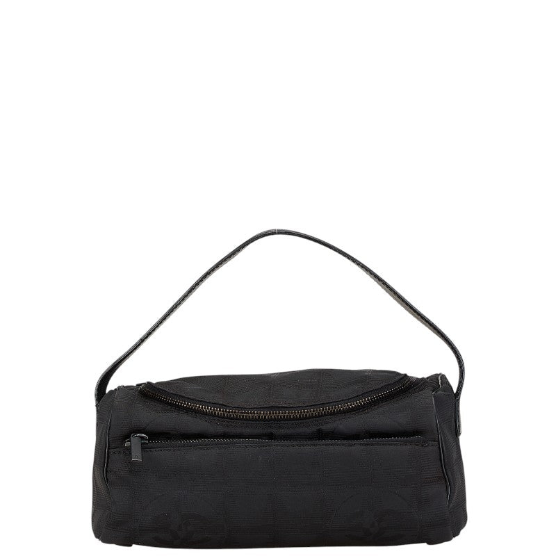 シャネル ニュートラベルライン バニティバッグ ブラック ナイロン レザー レディース CHANEL 【中古】