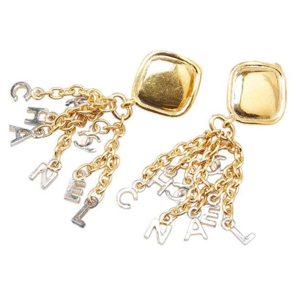 シャネル ココマーク ロゴ イヤリング ゴールド メッキ レディース CHANEL 【中古】